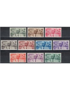 CIRENAICA 1934 Volo Roma-Mogadiscio 10v MH*