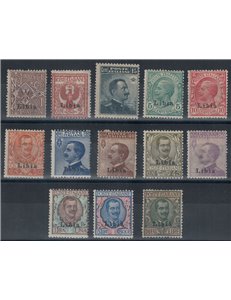 LIBIA 1912-17 Serie ordinaria 13v MH*