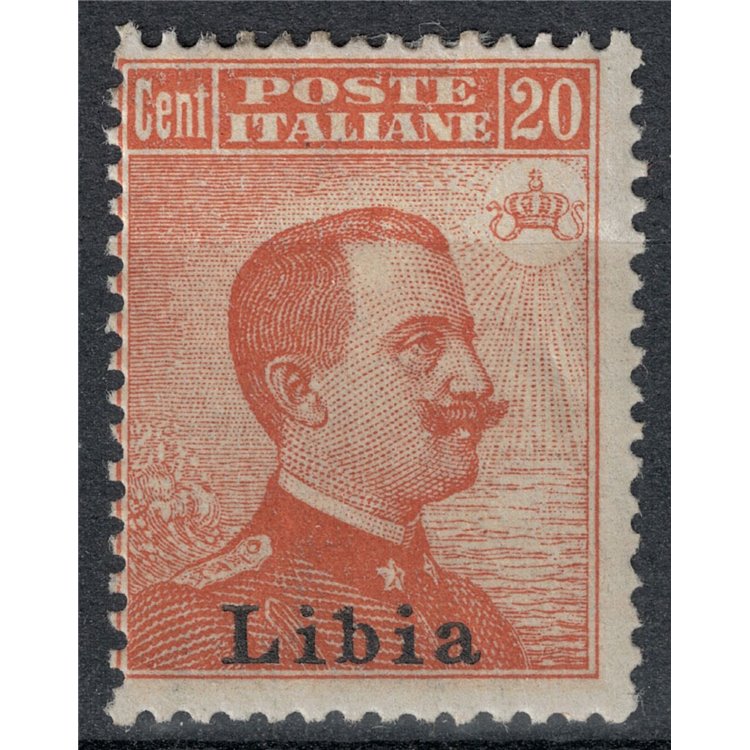 LIBIA 1918 20c arancio MH*