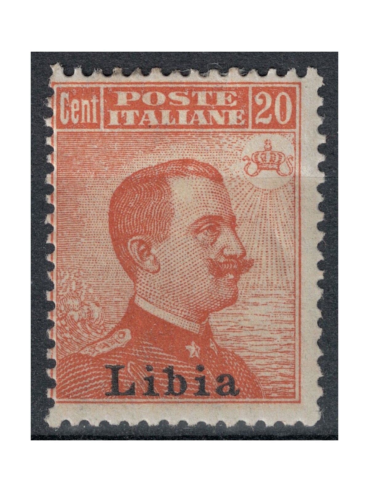 LIBIA 1918 20c arancio MH*