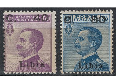 LIBIA 1922 Michetti soprastampati 2v MH*
