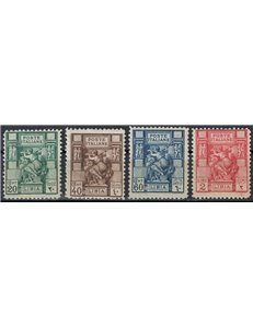 LIBYA 1926-29 Libyan Sibyl 4v MH*