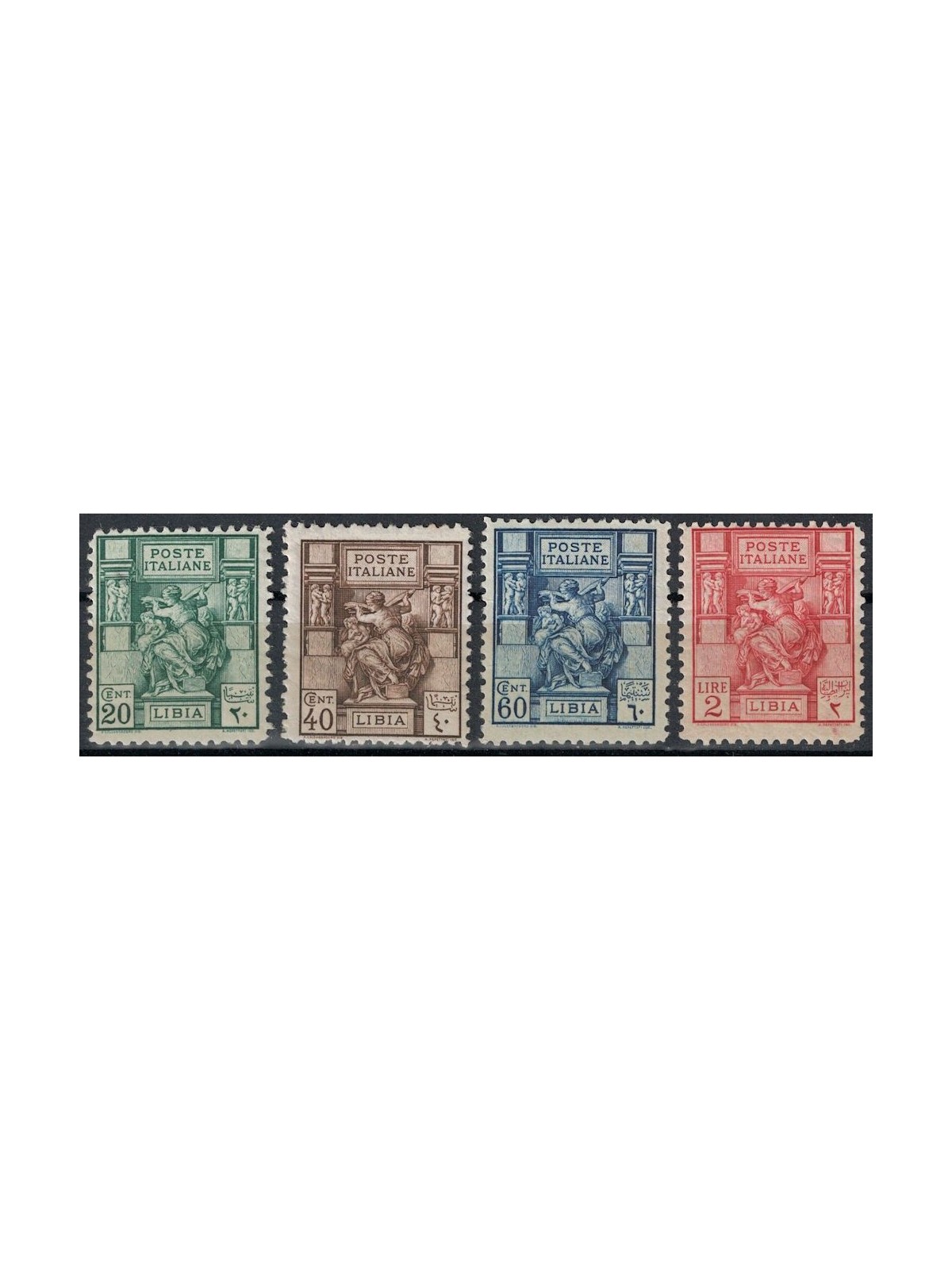 LIBYA 1926-29 Libyan Sibyl 4v MH*