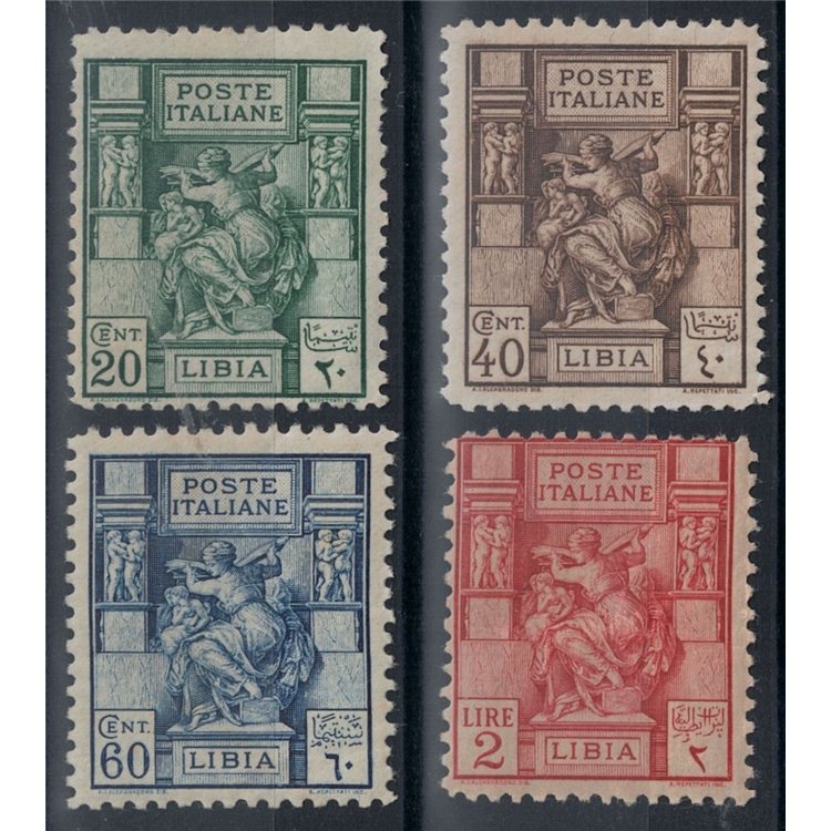 COLONIE LIBIA 1926-29 Sibilla Libica 4v MH*