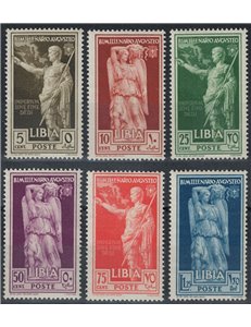 LIBYA 1938 Augustus 6v MH*