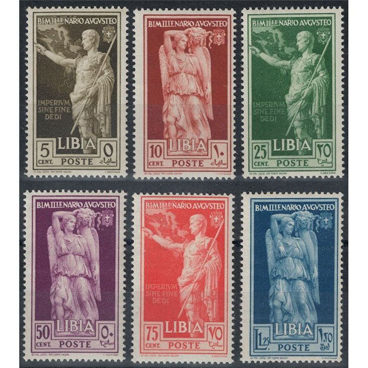 LIBIA 1938 Augusto 6v MH*