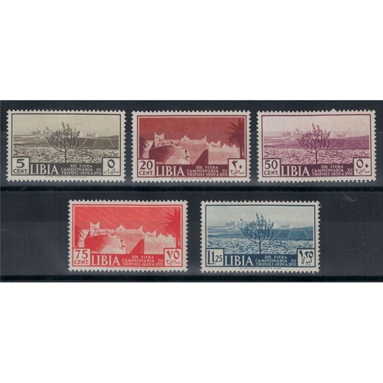 TRIPOLITANIA 1939 13th Tripoli Fair 5v MH*