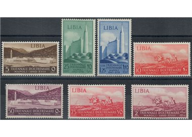 LIBIA 1940 Mostra triennale d'oltremare 7v MH*