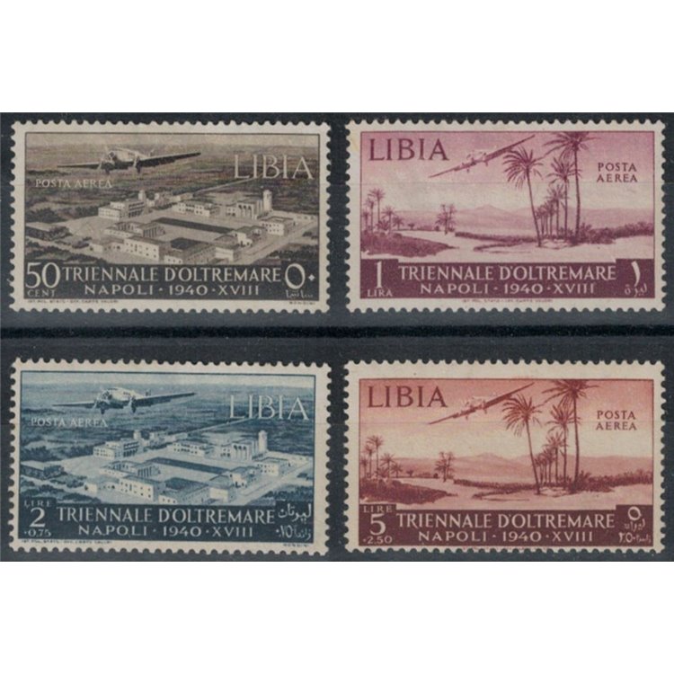 LIBIA 1940 Mostra triennale d'oltremare (posta aerea) 4v MH*