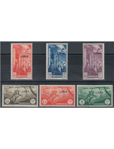 LIBIA 1941 Posta aerea di Tripolitania soprastampata 6v MH*