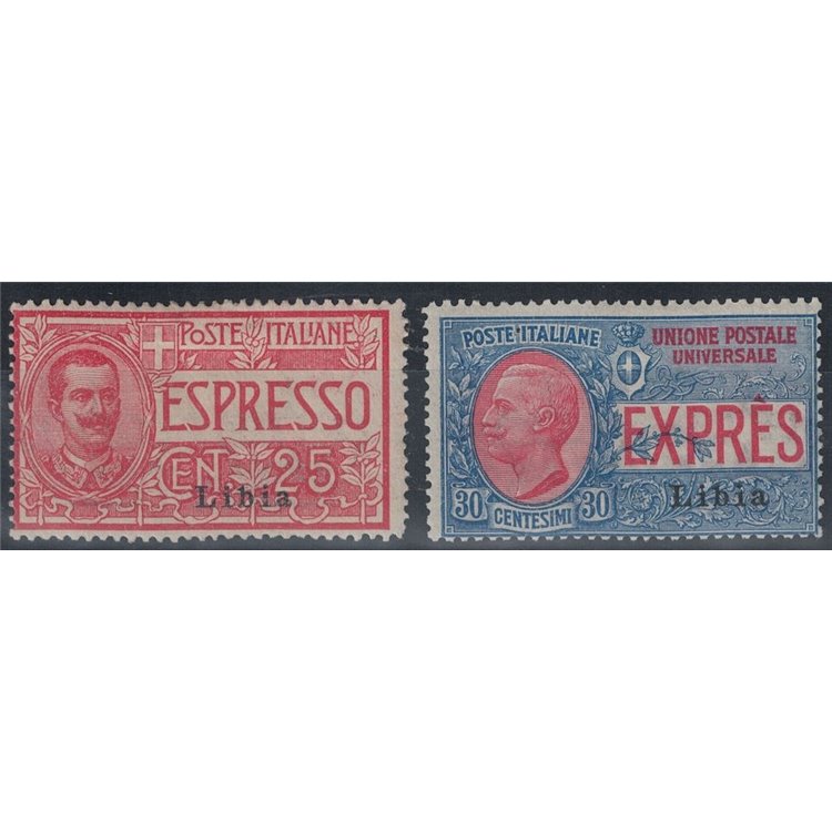 LIBIA 1915 Espressi 1° tipo 2v MH*