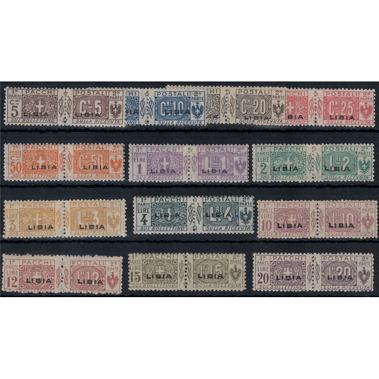 LIBYA 1915-24 Postal parcels 13v MH*