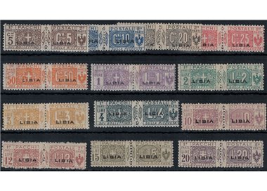 LIBYA 1915-24 Postal parcels 13v MH*