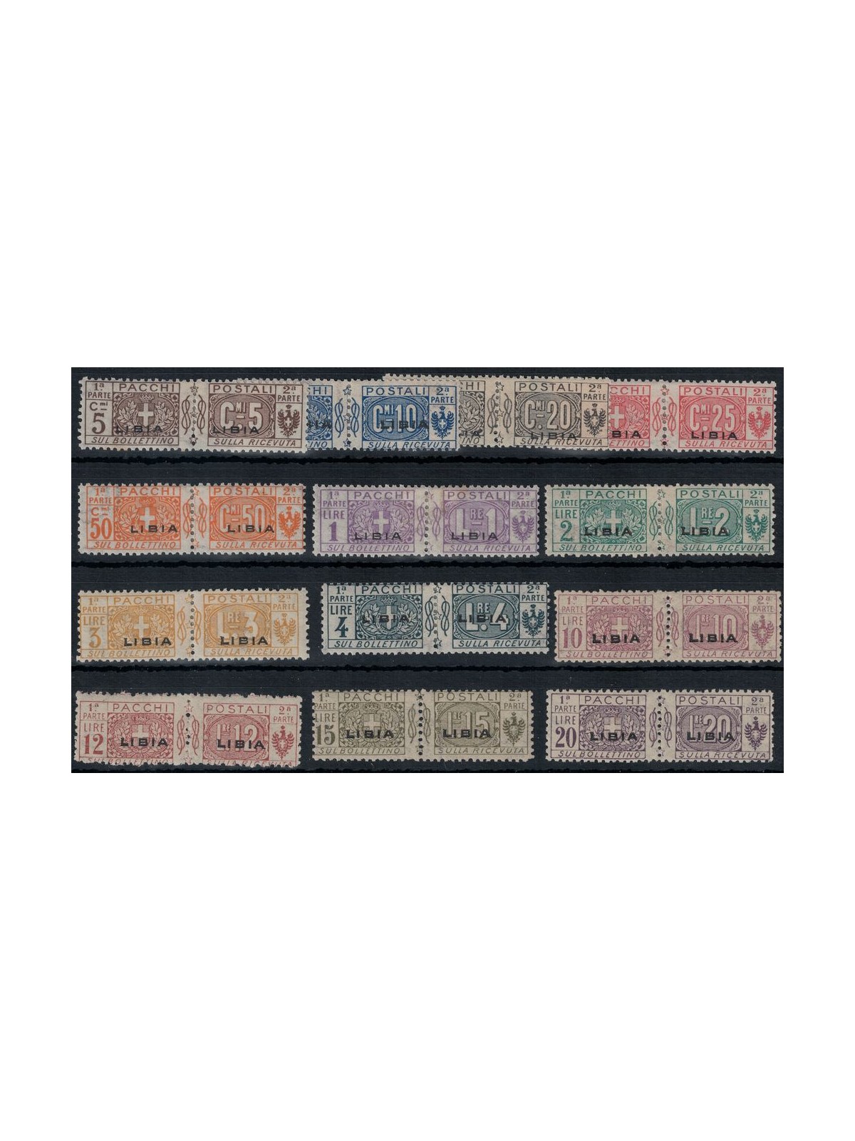 LIBYA 1915-24 Postal parcels 13v MH*