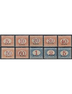 LIBYA 1915 Tax stamp 10v MNH**