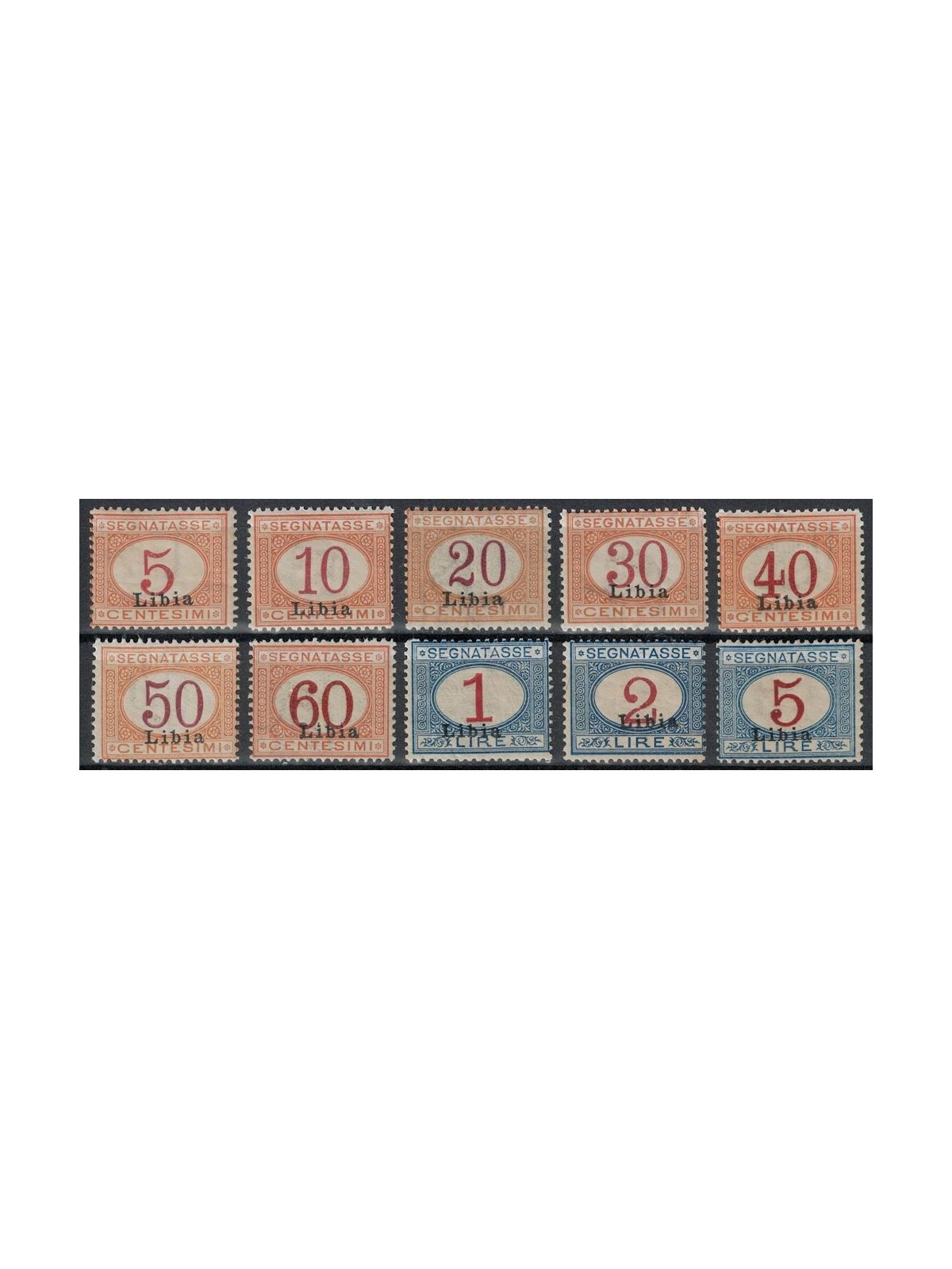 LIBIA 1915 Segnatasse 10v MNH**