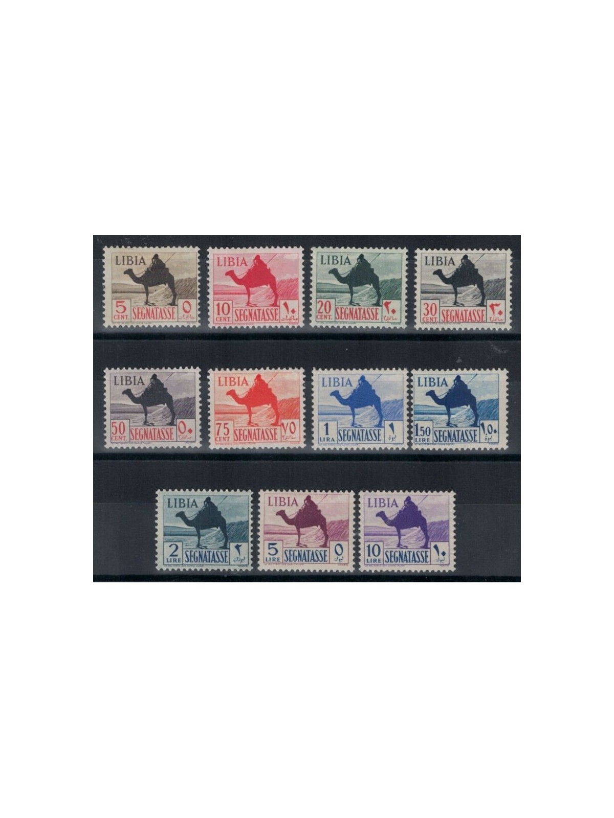 LIBYA 1942 Tax stamp 11v MH*