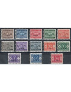 LIBYA 1934 Tax stamp 13v MH*