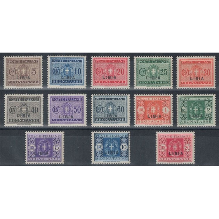 LIBYA 1934 Tax stamp 13v MH*