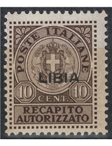 LIBIA 1941 Recapito autorizzato MH*