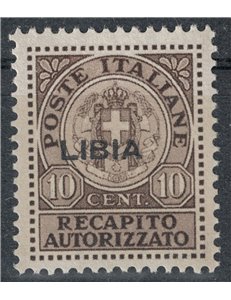 COLONIE LIBIA 1942 Recapito autorizzato MH*