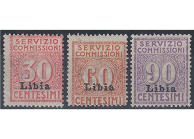 LIBYA 1915 Commission service 3v MH*