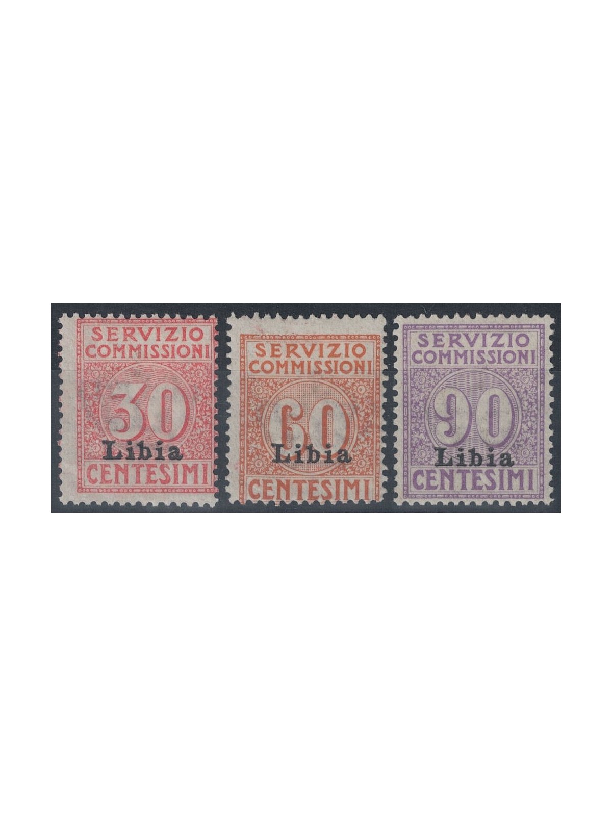 LIBYA 1915 Commission service 3v MH*