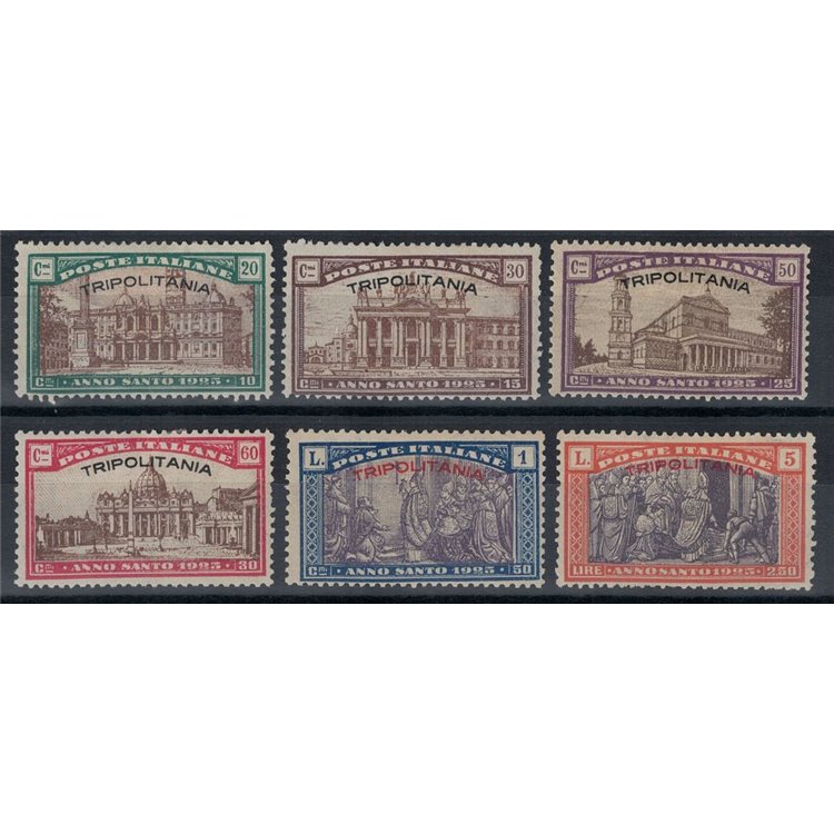 TRIPOLITANIA 1925 Anno Santo 6v MH*
