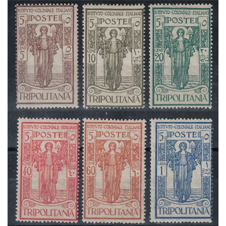 TRIPOLITANIA 1926 Istituto Coloniale Italiano 6v MH*