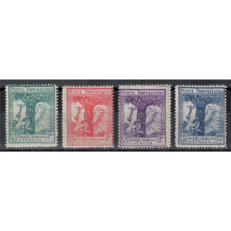 TRIPOLITANIA 1928 African Society of Italy 4v MH*