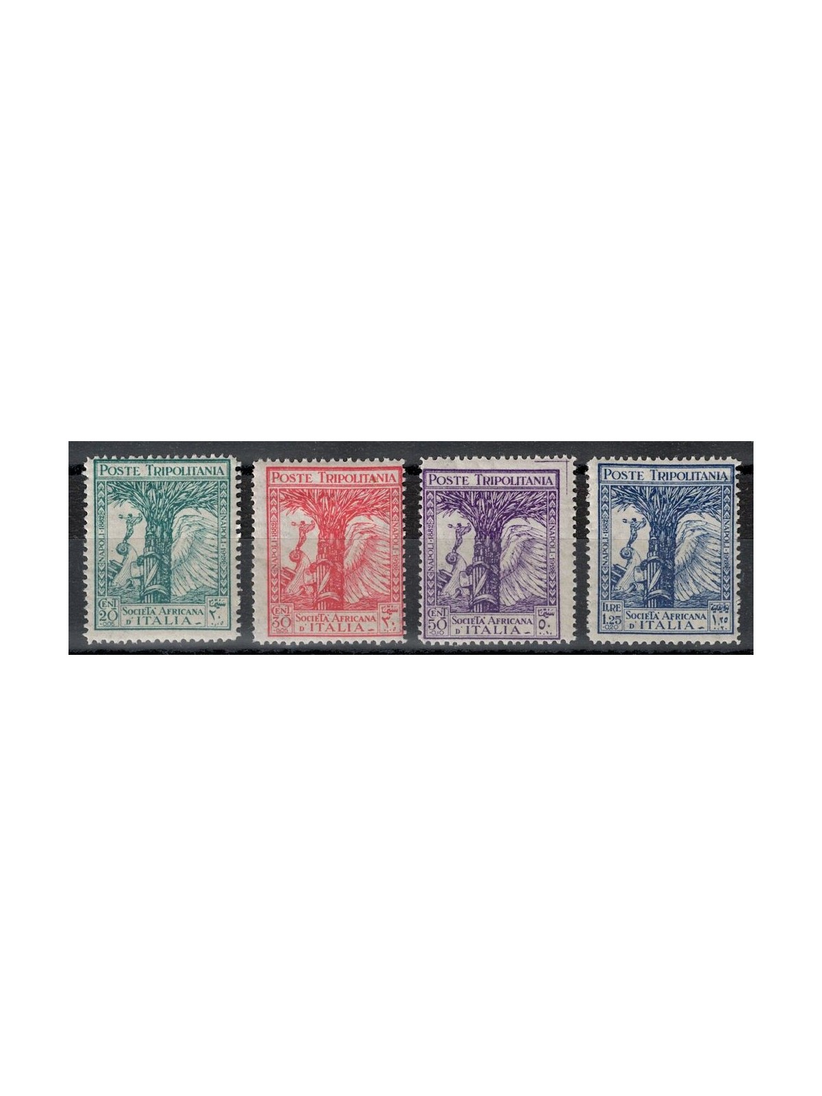 TRIPOLITANIA 1928 African Society of Italy 4v MH*