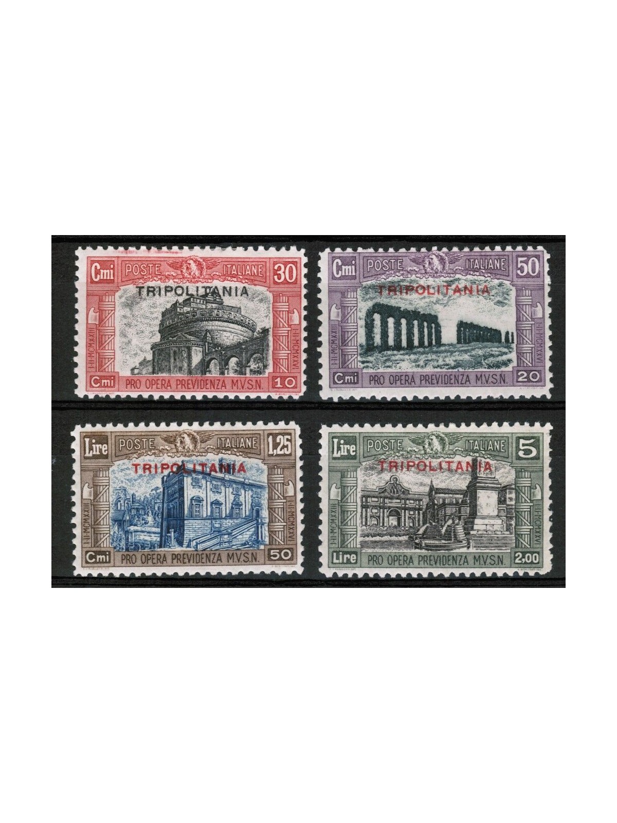 TRIPOLITANIA 1929 Militia II 4v MH*