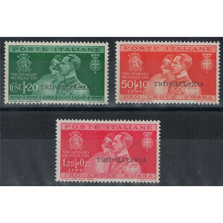 TRIPOLITANIA 1930 Nozze del principe Umberto 3v MH*