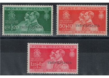 TRIPOLITANIA 1930 Nozze del principe Umberto 3v MH*