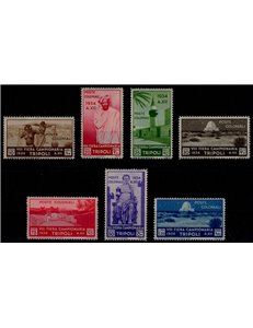 TRIPOLITANIA 1934 8th Tripoli Fair 7v MH*
