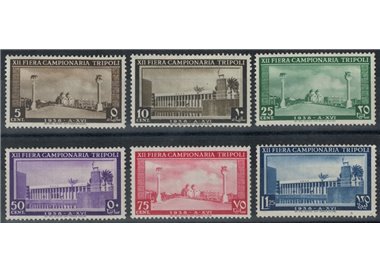 TRIPOLITANIA 1938 12th Tripoli Fair 6v MH*