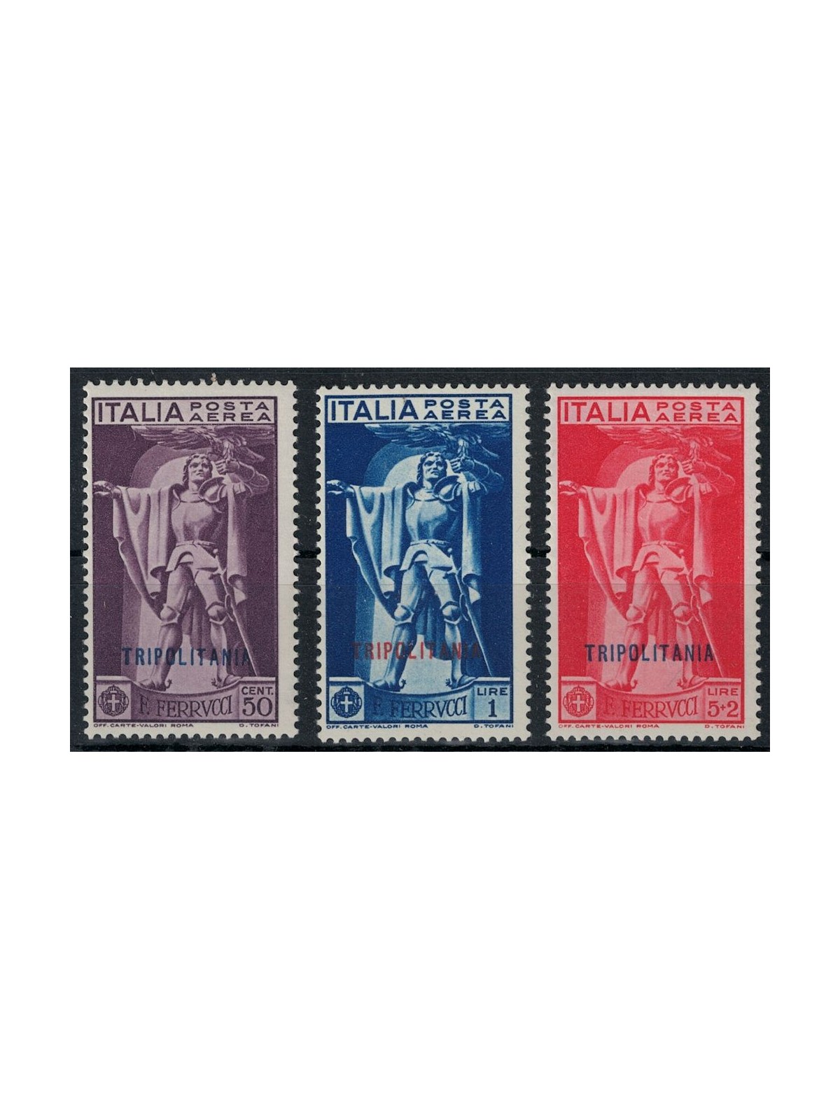 TRIPOLITANIA 1930 Francesco Ferrucci (airmail) 3v MH*