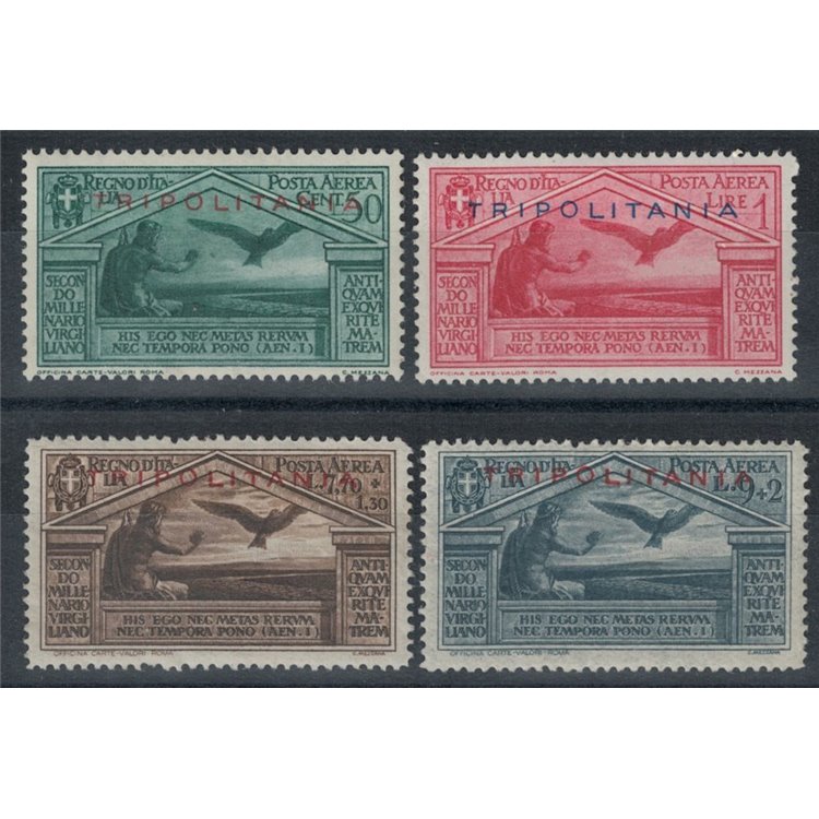 TRIPOLITANIA 1930 Virgilio (posta aerea) 4v MH*