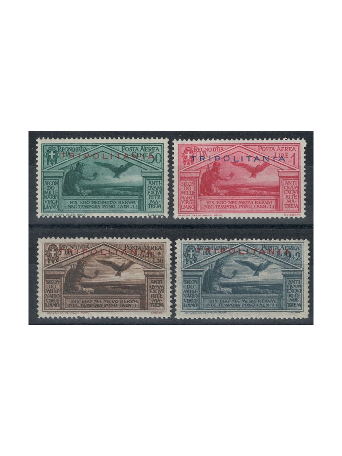 TRIPOLITANIA 1930 Virgilio (airmail) 4v MH*