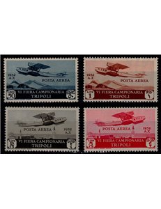 TRIPOLITANIA 1932 6th Tripoli Fair (airmail) 4v MH*