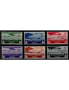 TRIPOLITANIA 1933 7th Tripoli Fair (airmail) 6v MH*