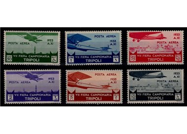 TRIPOLITANIA 1933 7th Tripoli Fair (airmail) 6v MH*