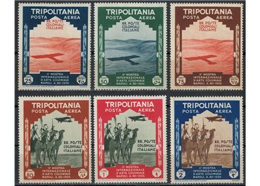 TRIPOLITANIA 1934 Colonial Art Exhibition (airmail) 6v MH*