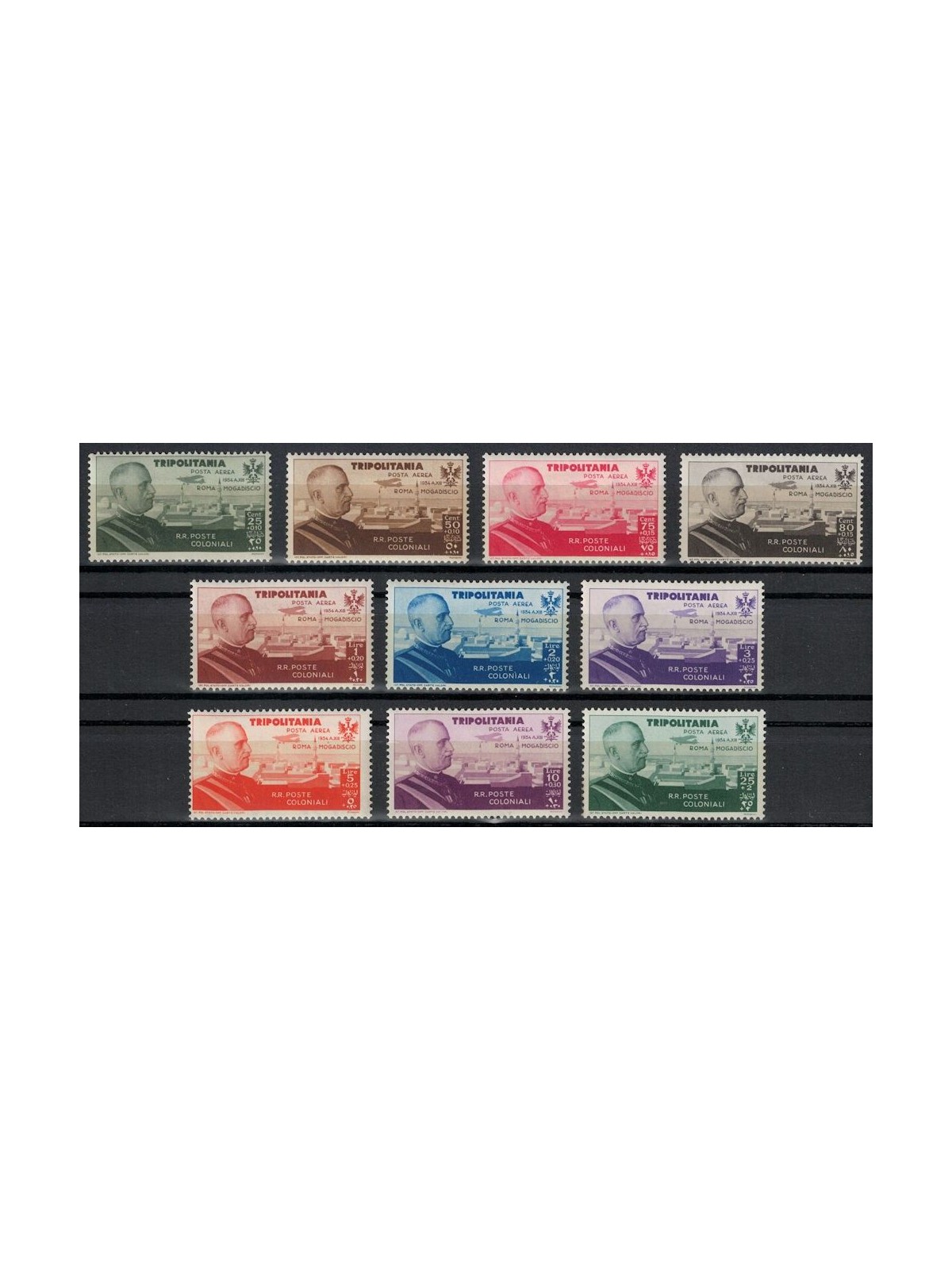 TRIPOLITANIA 1934 Rome-Mogadishu Flight 10v MH*