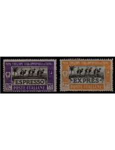TRIPOLITANIA 1927 1st Tripoli Fair, express 2v MH*