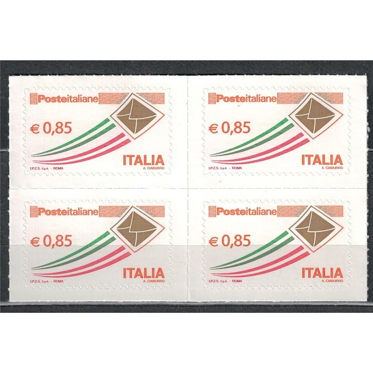 ITALIA 2013 Serie ordinaria € 0,85 in quartina MNH**