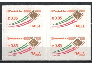 ITALIA 2013 Serie ordinaria € 0,85 in quartina MNH**