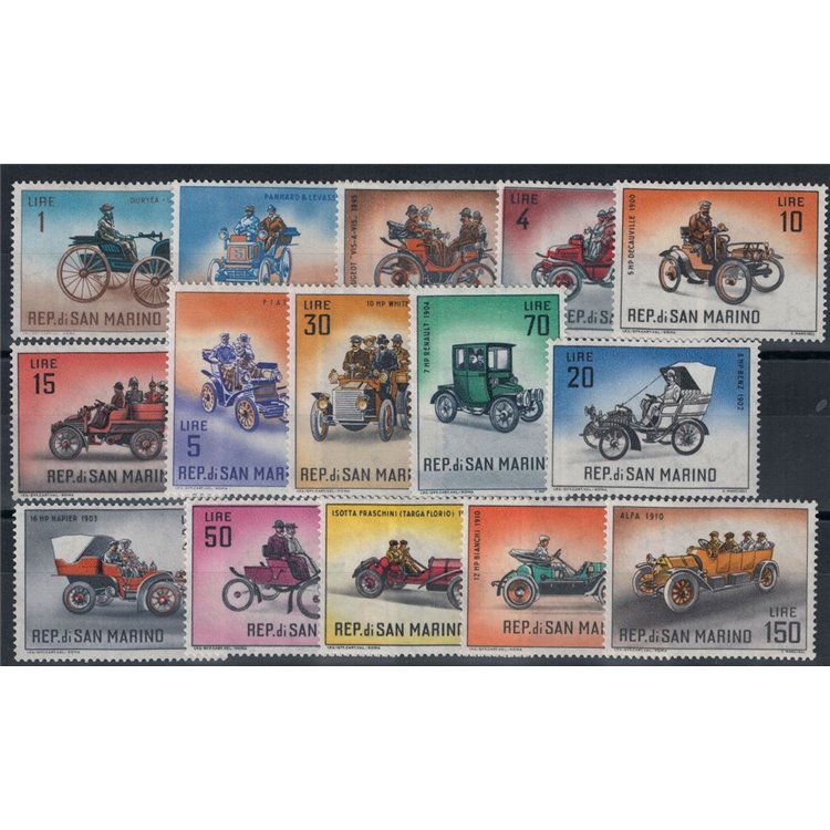 SAN MARINO 1962 History of the15v MNH**