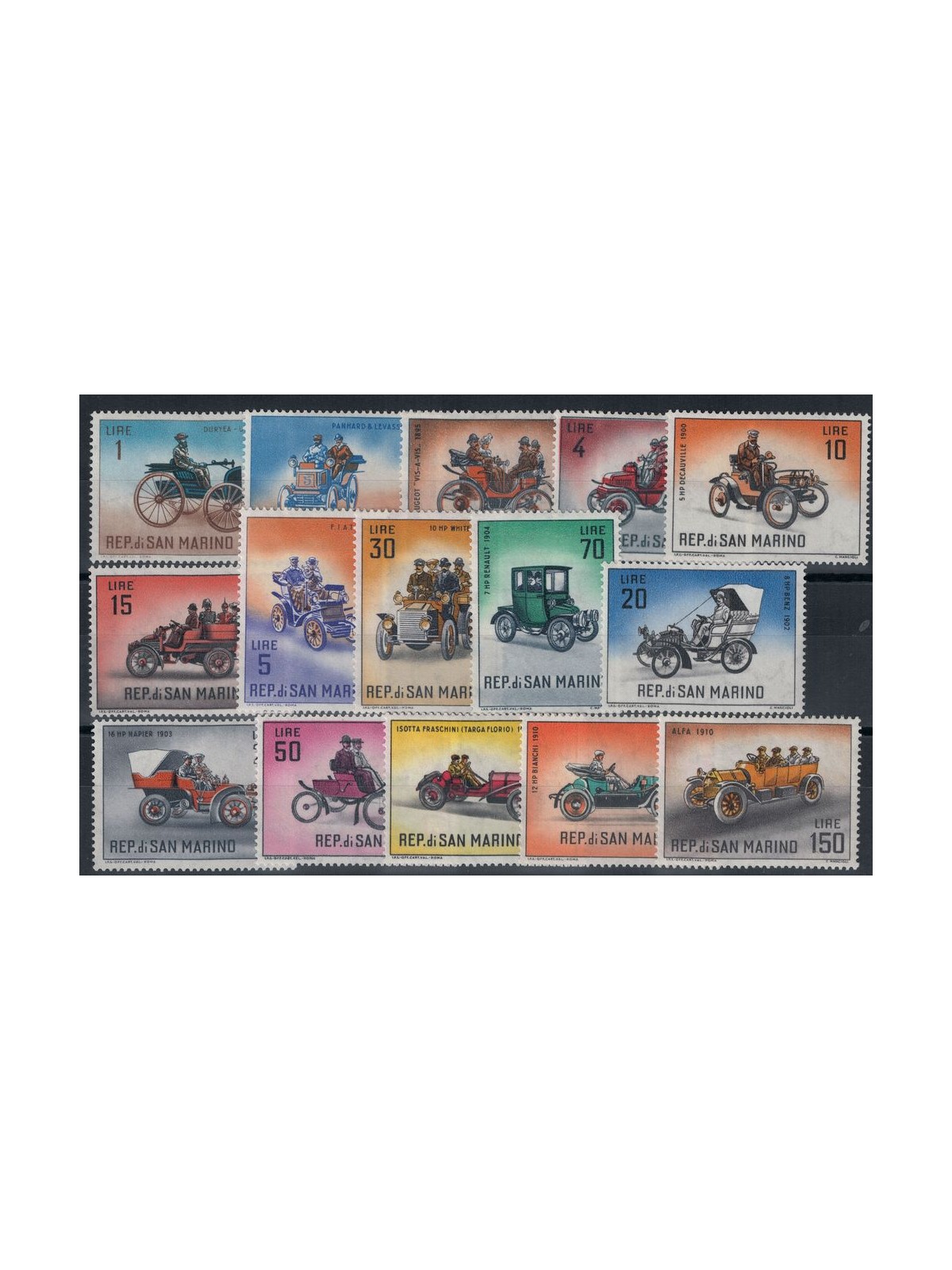 SAN MARINO 1962 History of the15v MNH**