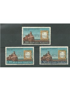 SAN MARINO 1961 Risorgimento Stamp Exhibition 3v MNH**